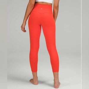 NWOT Lululemon Sz 6 Align High-Rise Pant 25" Legging In Solar Orange